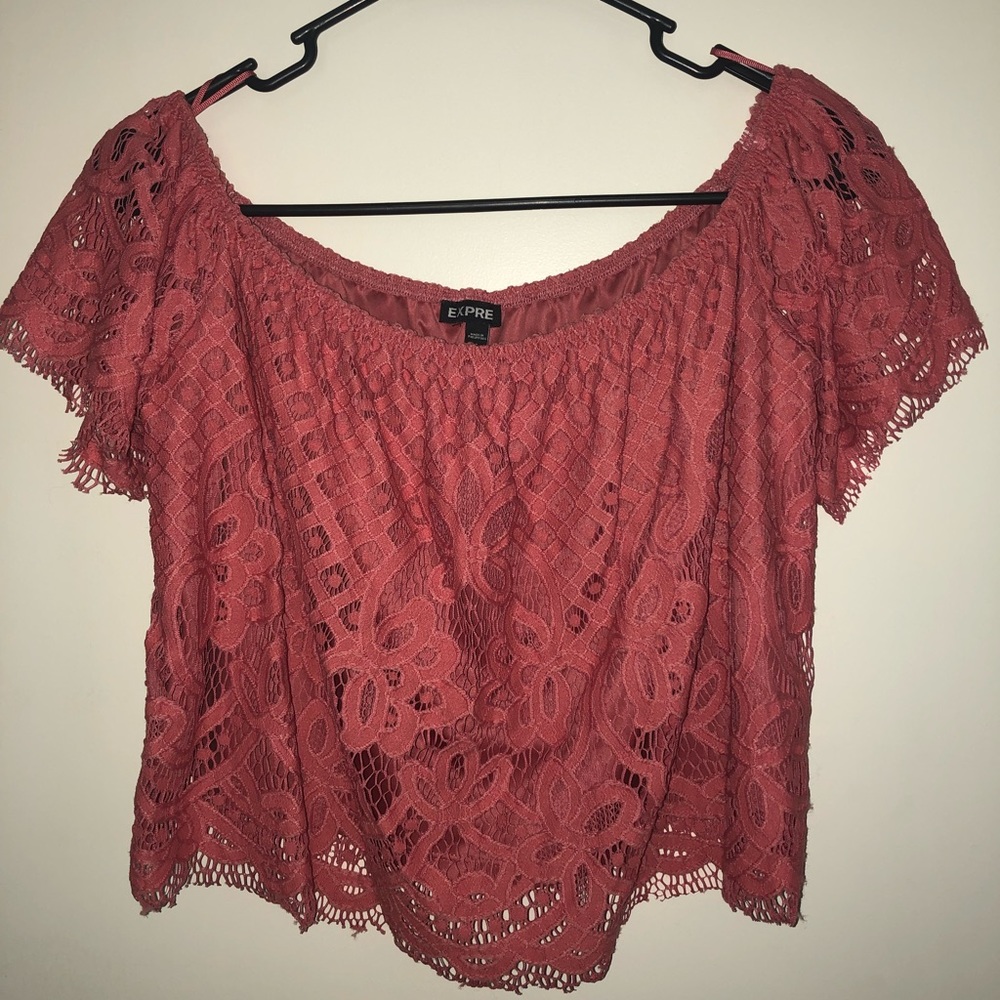 Lace crop top